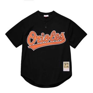 Mitchell & Ness Roberto Alomar Baltimore Orioles 1997 BP Pullover Jersey